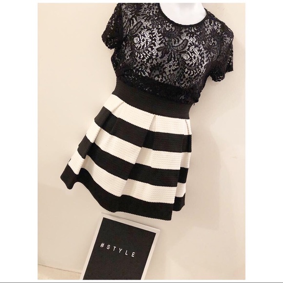 Black and White Skirt - Picture 1 of 4